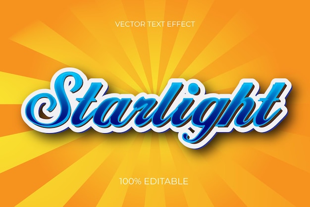 3d typography editable text effect design