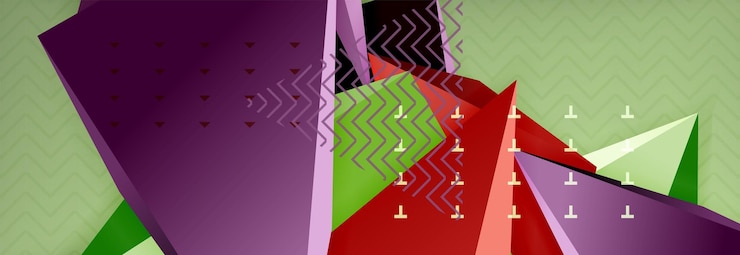 Vektör 3d üçgen şekiller geometrik arka plan. dekoratif tasarım için üçgen şekilleriyle origami stilinde desen. poster tasarımı. çizgi tasarımı. modern sunum şablonu