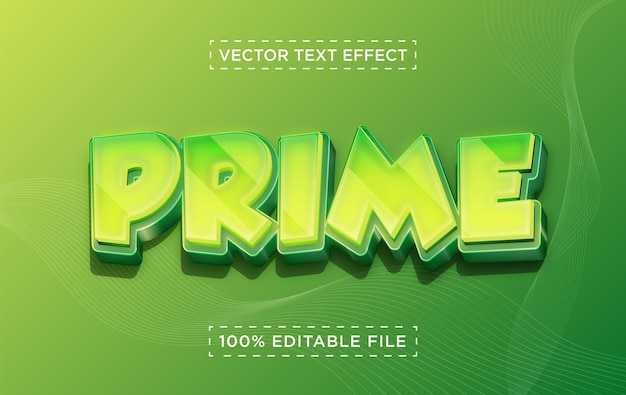 3D Vector Fully Editable Object Text Effect