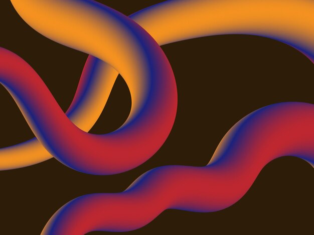 3d vector of fluid gradient background premium download