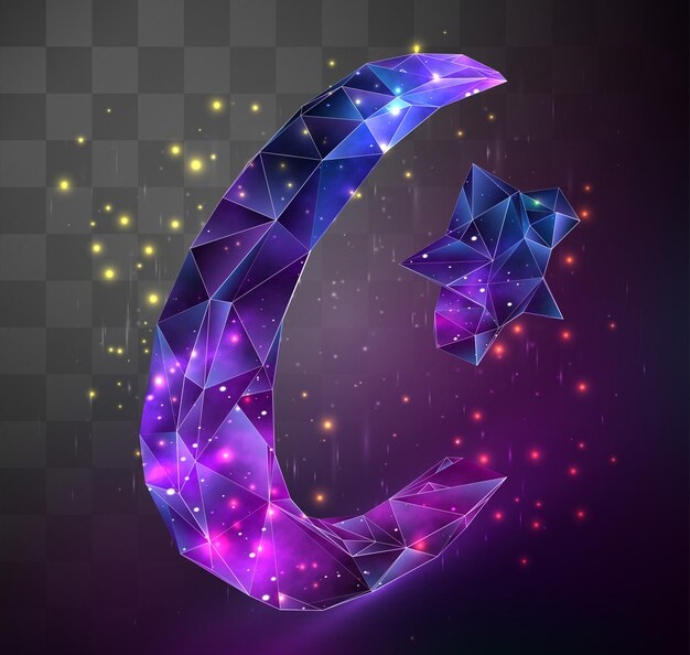 3d vector symbol on mosaic background, space locked in crystal object