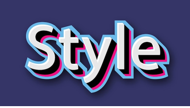 3d Vector Text Effect