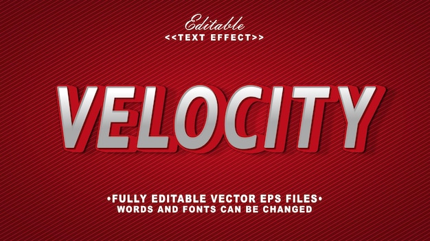 3d velocity text effecttyphography logo
