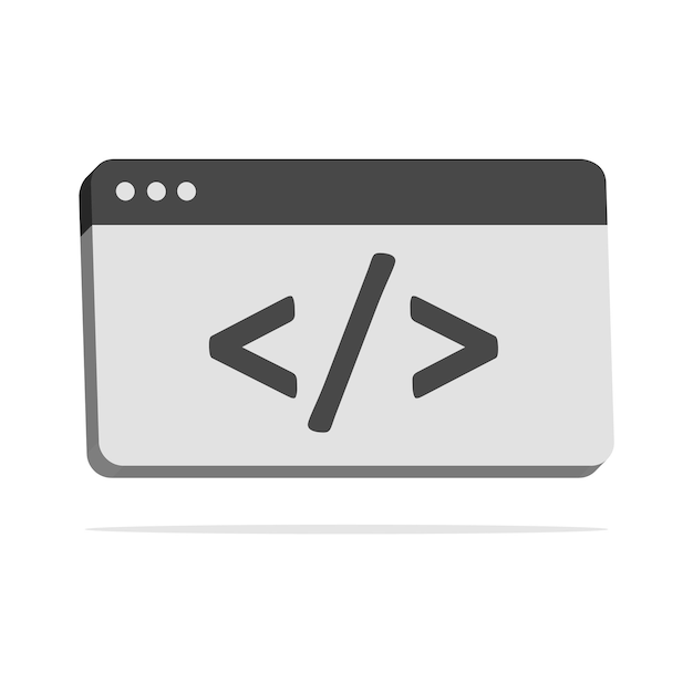 3d web development concept in minimal cartoon style