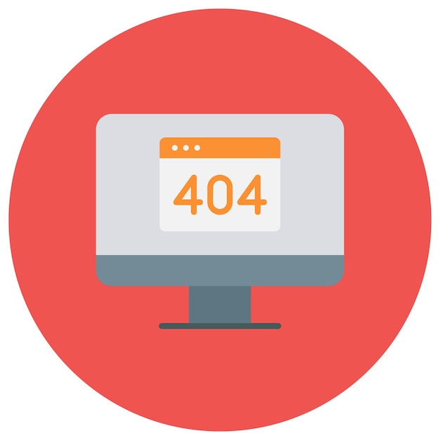 404 Error Flat Illustration