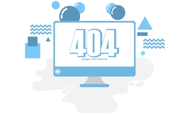 404 error page not found banner