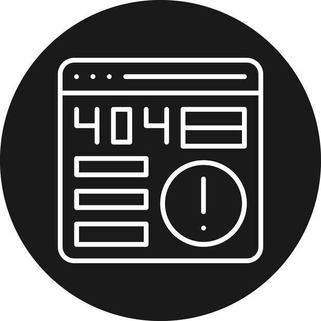 404 Error vector icon Can be used for Web Hosting iconset