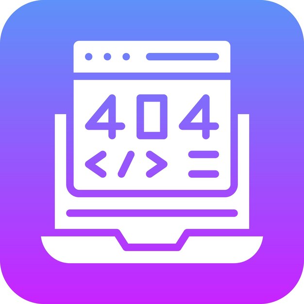 404 error vector icon illustration of web hosting iconset