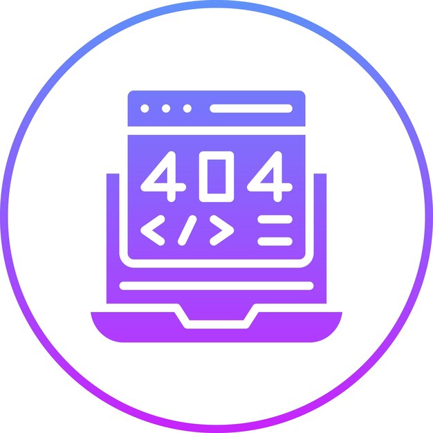 404 error vector icon illustration of web hosting iconset
