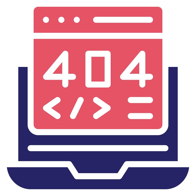 404 error vector icon illustration of web hosting iconset