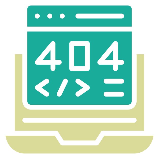 404 error vector icon illustration of web hosting iconset