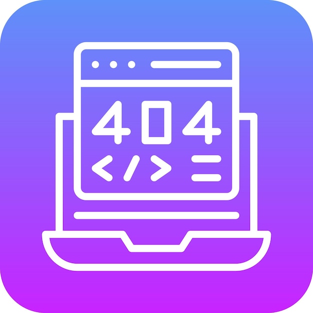 404 error vector icon illustration of web hosting iconset