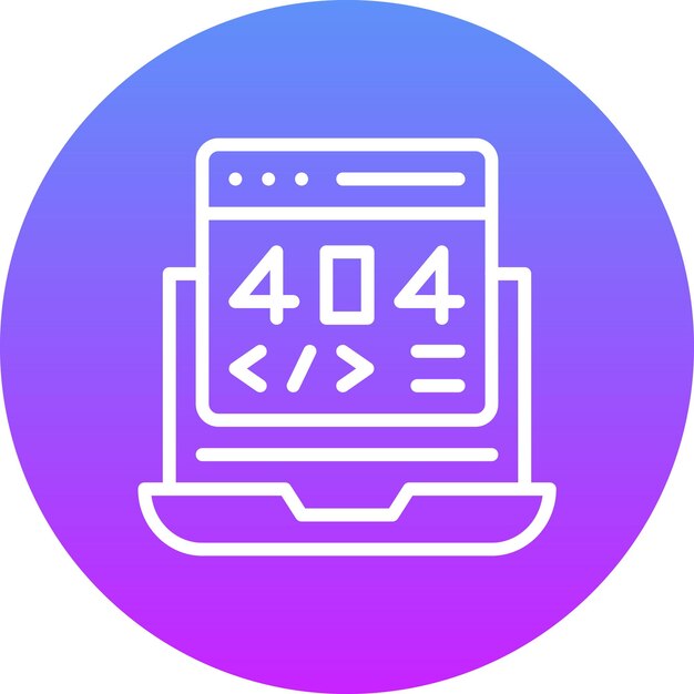 404 error vector icon illustration of web hosting iconset