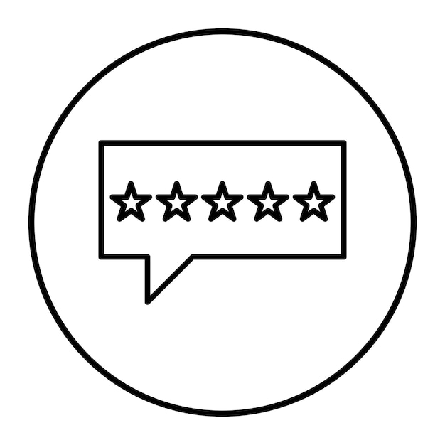 5 stars vector icon can be used for customer feedback iconset