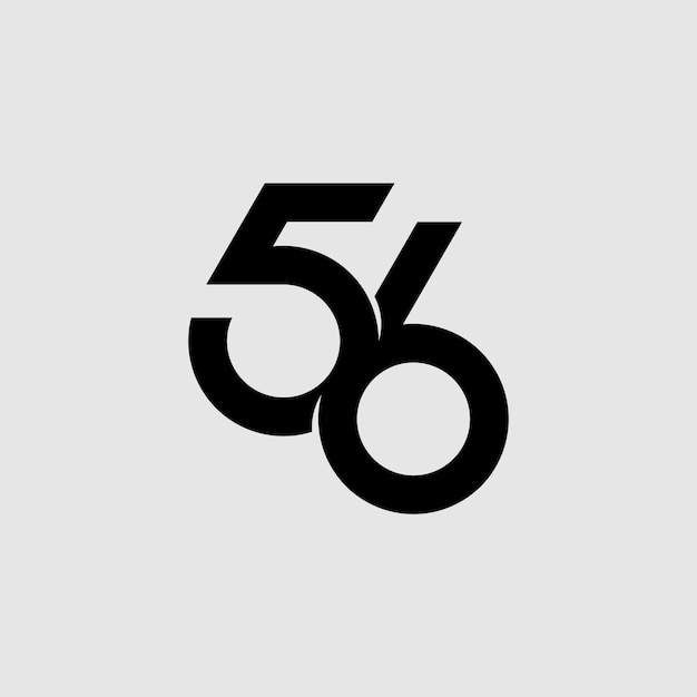 56 letter original monogram logo design