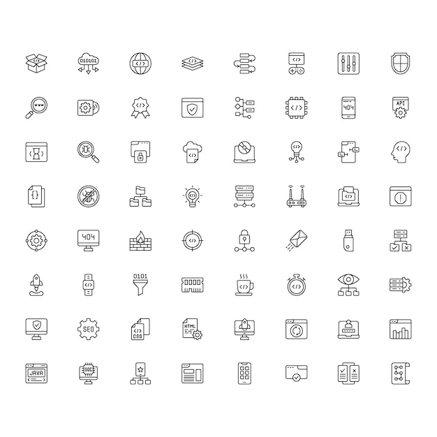 64 Software Development Icons