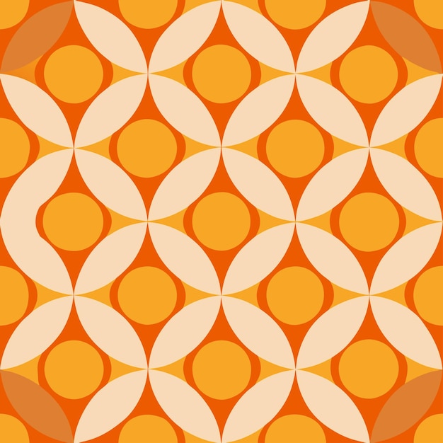 70s retro seamless pattern