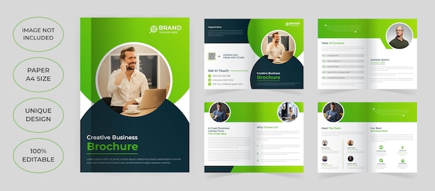 8 pages brochure template