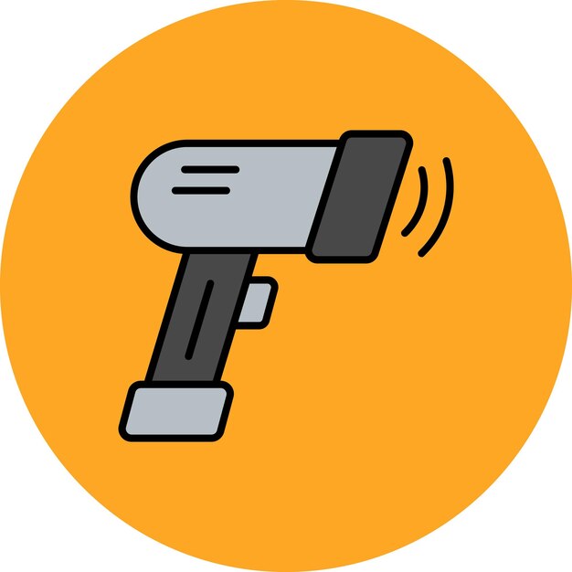 a black and orange picture of a device with an orange background