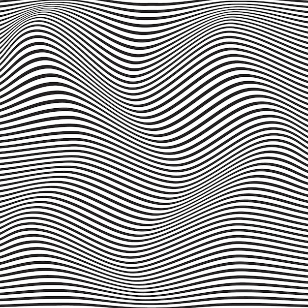 a black and white background with a black and white striped pattern