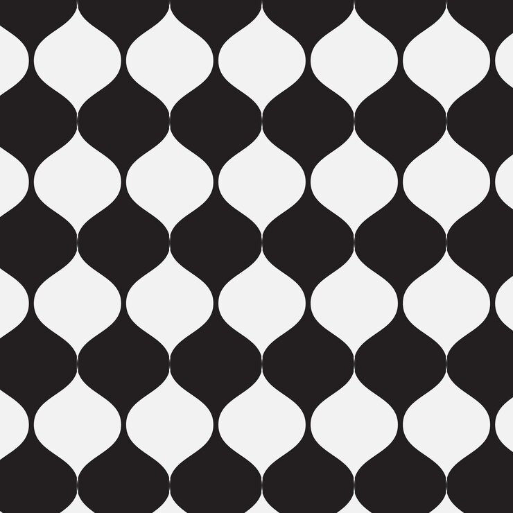 Vektor a black and white background with a white pattern that says  the word  on it