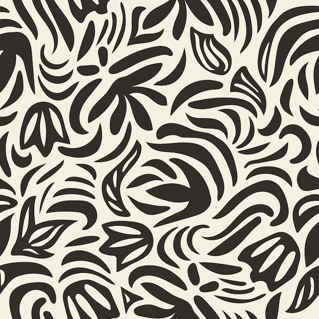 a black and white background with the leaves of the palm tree