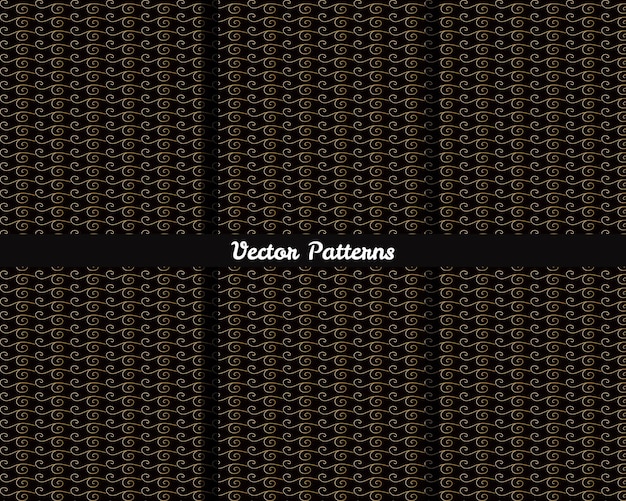 A black and white background with the words vector patterns on it.