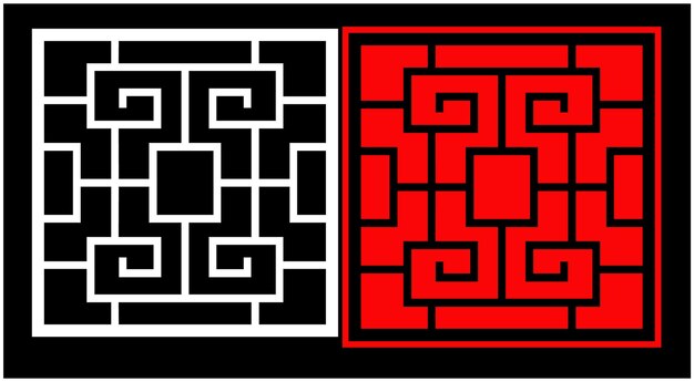 A black and white card with a red and black design that says'the word art'on it.