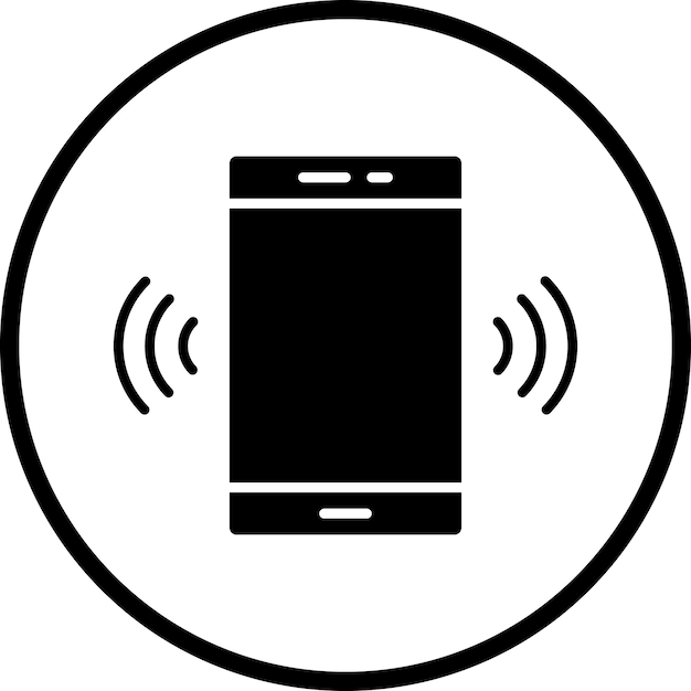a black and white circle with a black box on it that says  the microwave