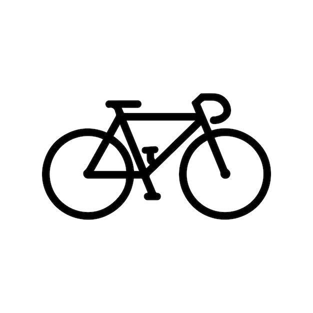 a black and white drawing of a bicycle with the word bicycle on it