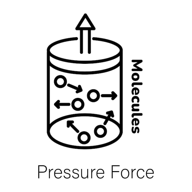 a black and white image of a container with arrows pointing to the right