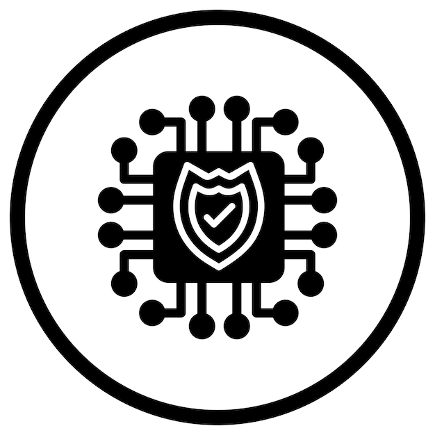 a black and white logo with a shield and a shield in the middle