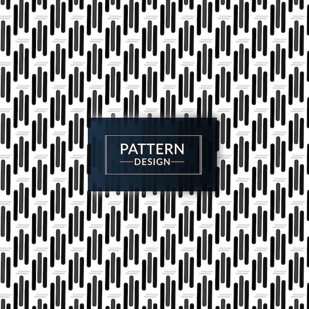 a black and white pattern design with a black label that says'pattern design '