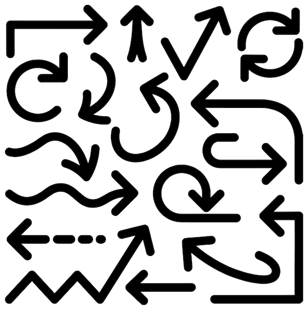 a black and white sign that says arrows and arrows