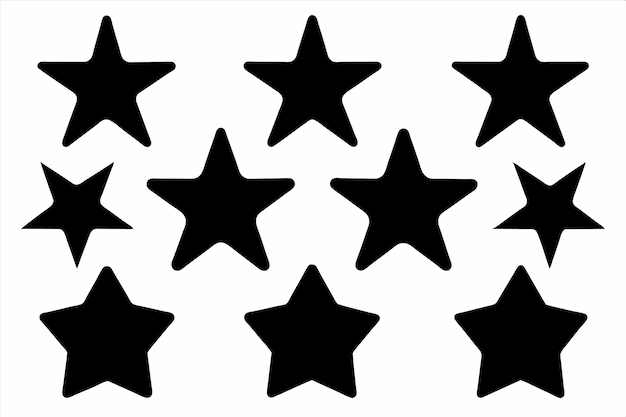 a black star with a black star on it