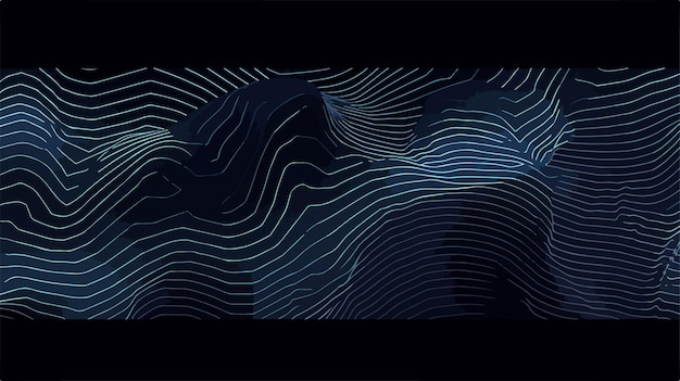 a blue abstract image of a wave and a picture of a horse