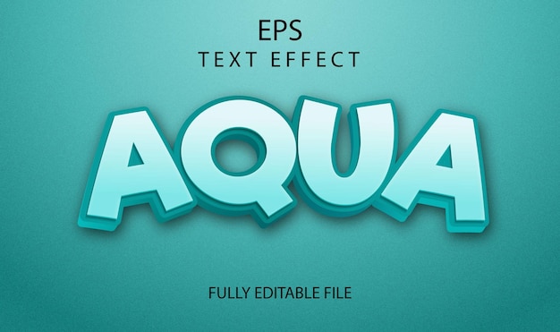A blue and green aqua text effect with a blue background
