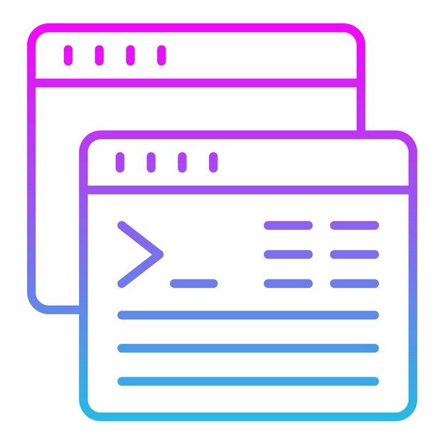 a blue and pink image of a folder with a blue and pink and purple design