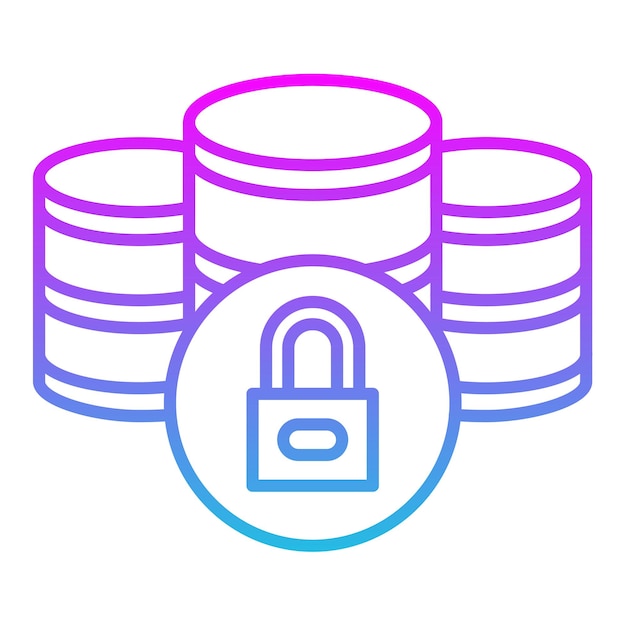 a blue and pink image of a padlock with a padlock on it