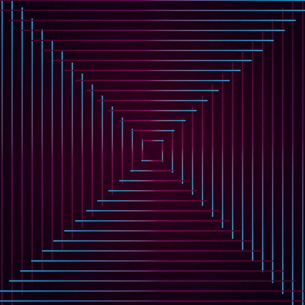 A blue and pink square is shown with a large square in the middle
