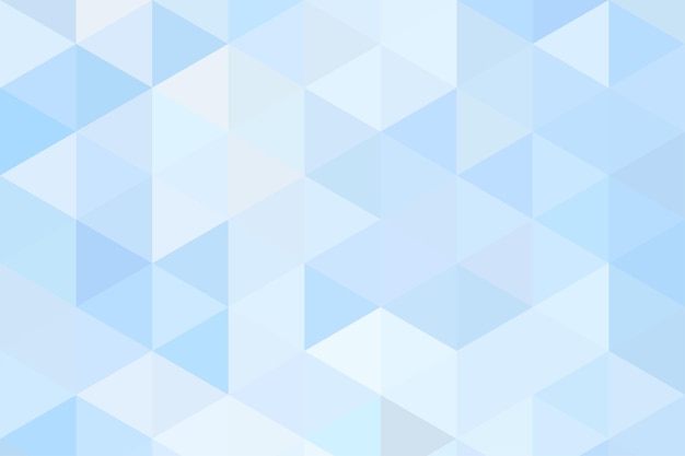 a blue and white geometric pattern with squares and triangles