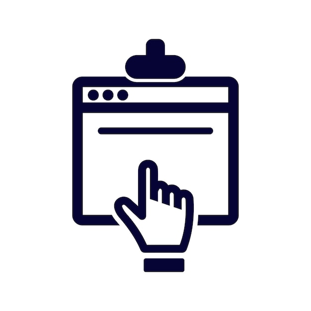 a blue and white image of a toaster with a thumb up pointing at the top