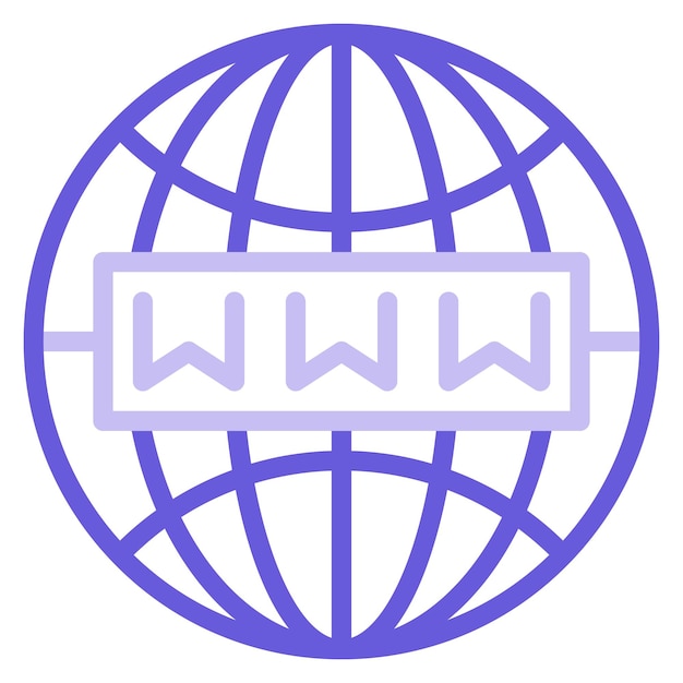 a blue and white logo with the word w
