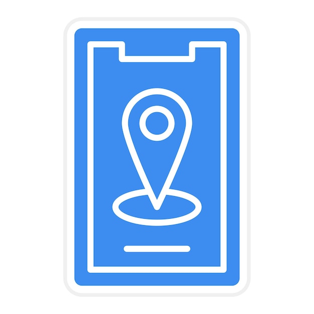 a blue and white map of the map of the location of the map