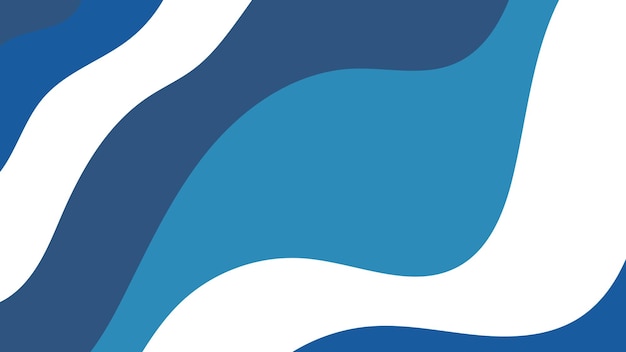 a blue and white wave with a white background with a blue background