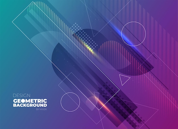 A blue background with a colorful background that says isometric background.