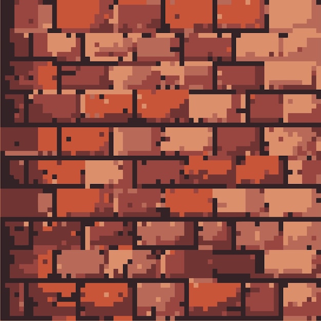 a brick wall with a brown background and a red brick pattern