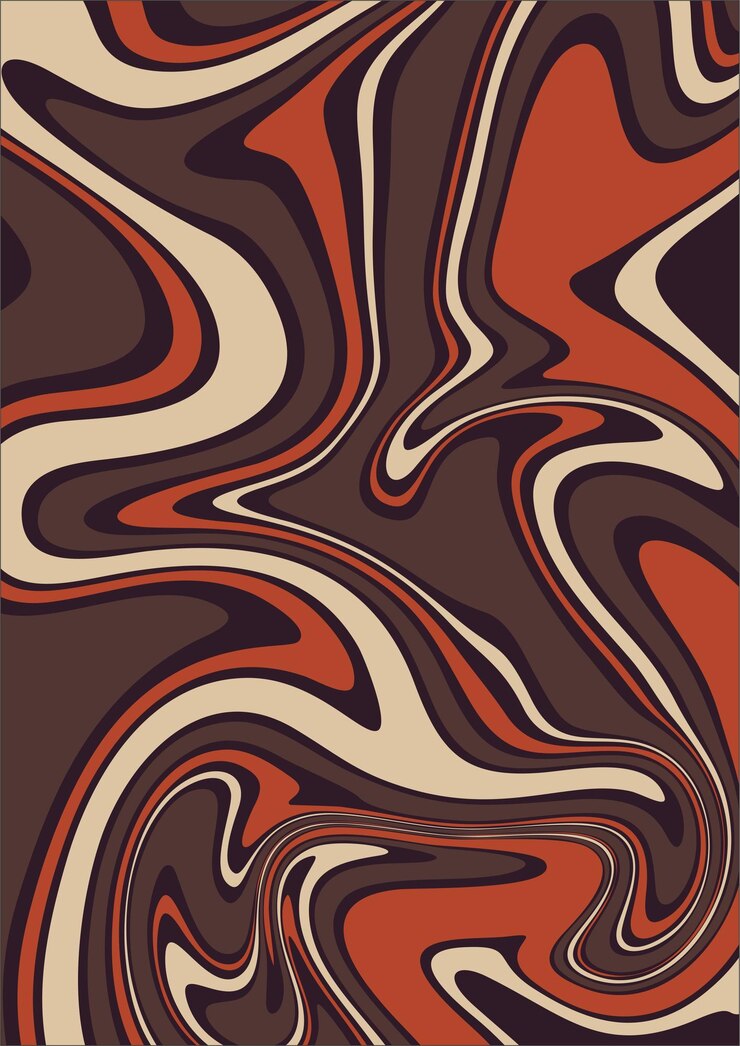 a brown and orange background with a brown and white pattern