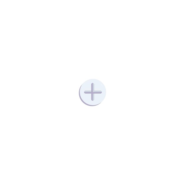 a circle with a white cross on it