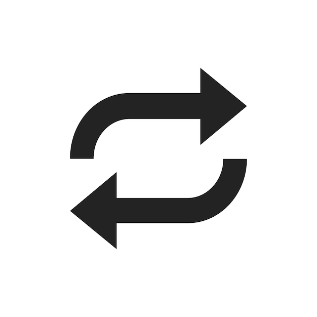 A circular arrow icon that represents actions for refreshing and reloading content or pages